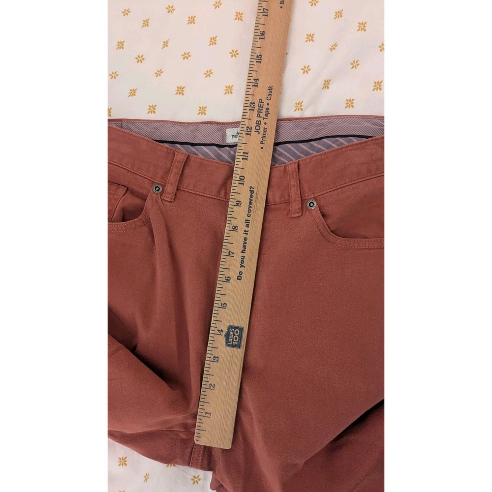 Peter Millar Pants Mens 34x31 Red Rust Ultimate Sateen 5 Pocket Chino Trouser - Picture 5 of 11
